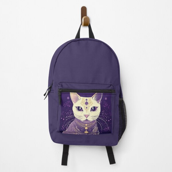 Item preview,  Elegant Cat Portrait with Decorative Elements Against  designed and sold by TIA-shop.