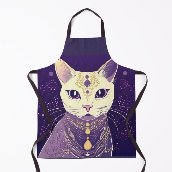 Item preview, Elegant Cat Portrait with Decorative Elements Against designed and sold by TIA-shop.