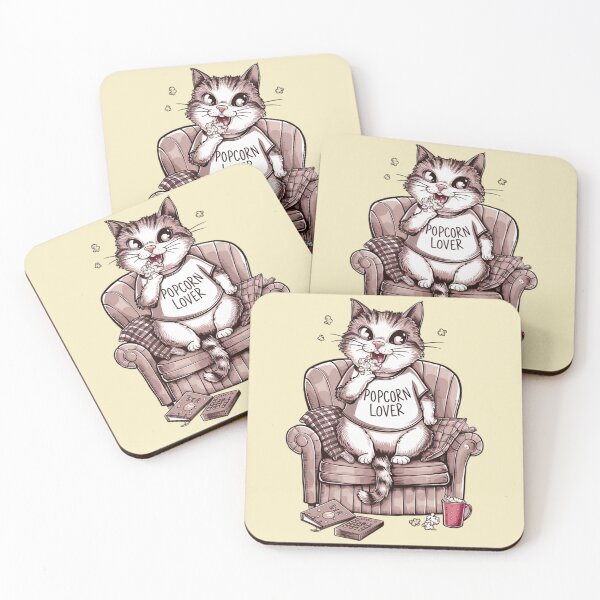 Item preview, Cat - Popcorn Lover designed and sold by 123ks.