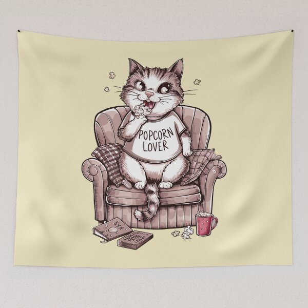 Item preview, Cat - Popcorn Lover designed and sold by 123ks.