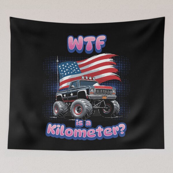 Item preview, Wtf Is Kilometers Funny Metric Joke designed and sold by LuminOrb.