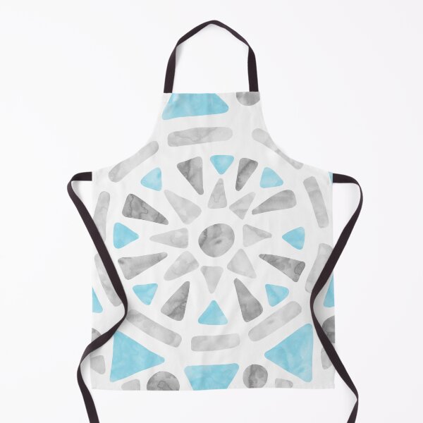 Item preview, Mandala Blue Gray White Demiboy Pride Flag designed and sold by JoyfulJen.