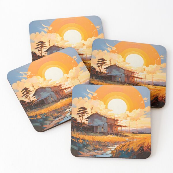 Item preview, Sunrise in the countryside designed and sold by ArtsyWishesShop.