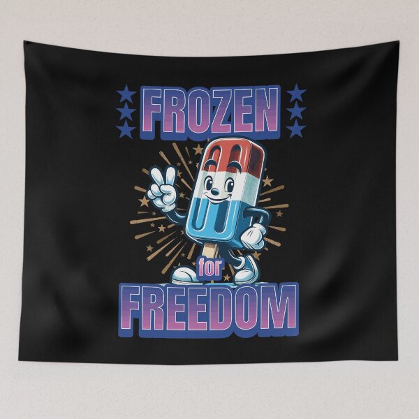 Item preview, Frozen For Freedom American Flag Ice Cream designed and sold by LuminOrb.