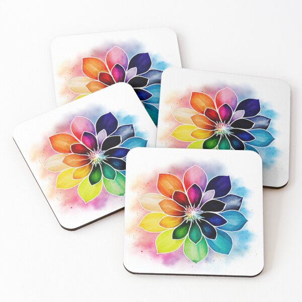 Item preview, Rainbow Succulent – Colorful Nature Art designed and sold by GusiaTreasures.