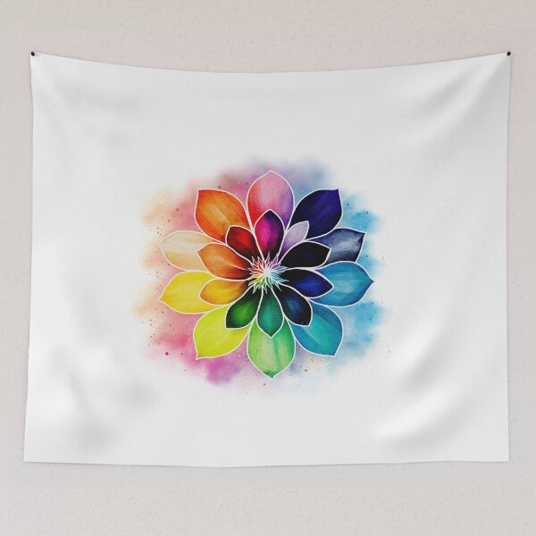 Item preview, Rainbow Succulent – Colorful Nature Art designed and sold by GusiaTreasures.