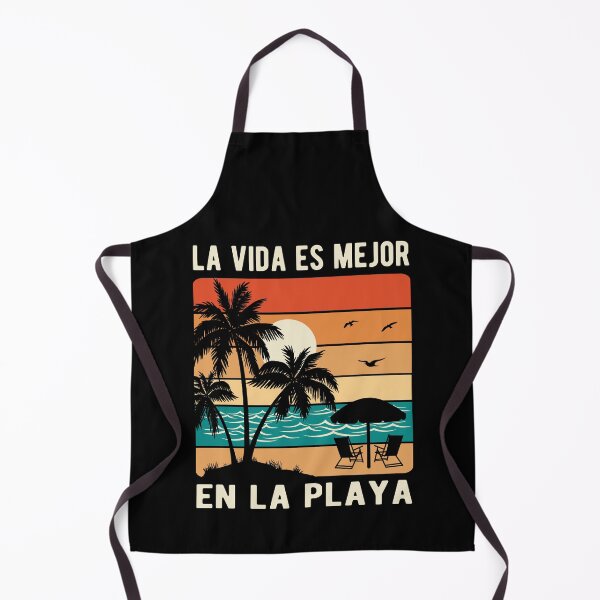 Artikelvorschau, Spanische Phrase La Vida Es Mejor En La Playa Vintage Sunset Beach entworfen und verkauft von Bad Kitty Designz.