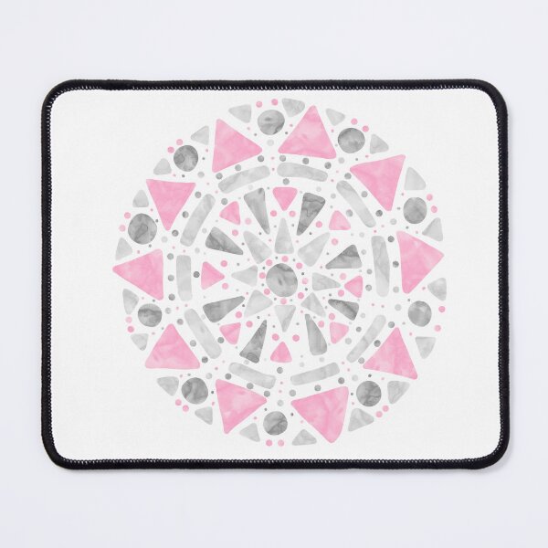 Item preview, Mandala Pink Gray White Demigirl Pride Flag designed and sold by JoyfulJen.