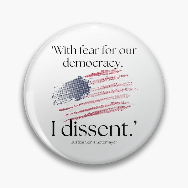 Item preview, With Fear for Our Democracy, I Dissent designed and sold by LyndaNoel Design.