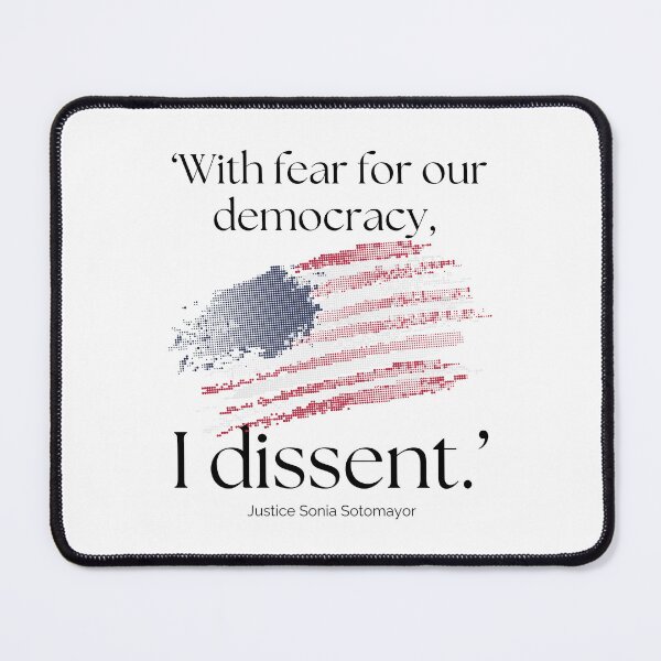 Item preview, With Fear for Our Democracy, I Dissent designed and sold by LyndaNoel Design.