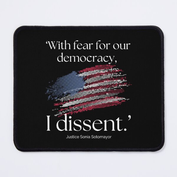 Item preview, With Fear for Our Democracy, I Dissent (White) designed and sold by LyndaNoel Design.