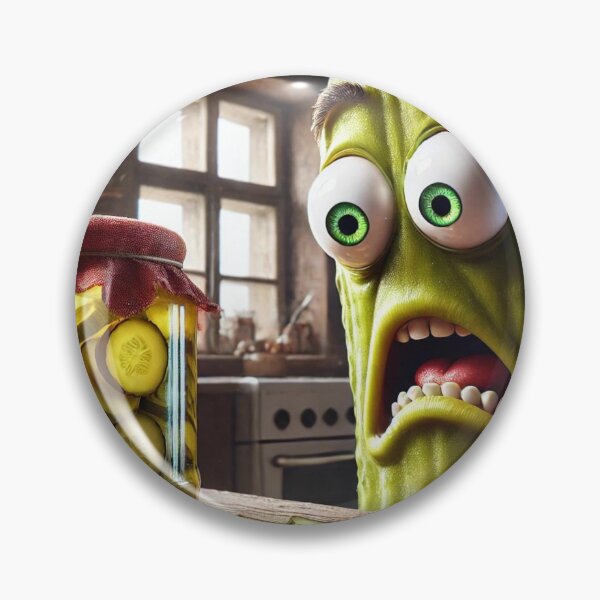 Item preview, Horrified pickle designed and sold by FusiTink.