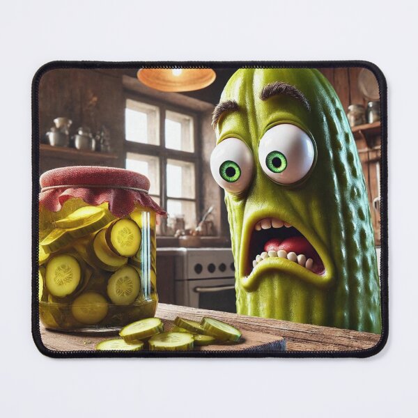 Item preview, Horrified pickle designed and sold by FusiTink.