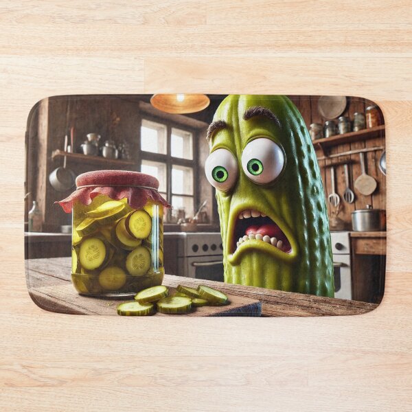 Item preview, Horrified pickle designed and sold by FusiTink.