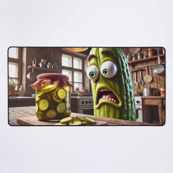 Item preview, Horrified pickle designed and sold by FusiTink.