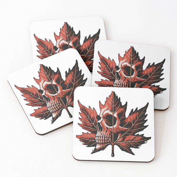 Item preview, Maple Leaf Skull designed and sold by MamaCsTees.