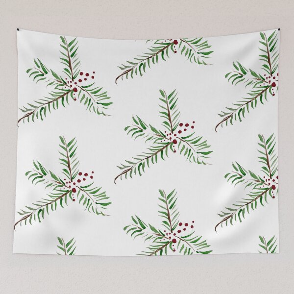 Item preview, Pine tree and berries  designed and sold by Lauracolleen3.