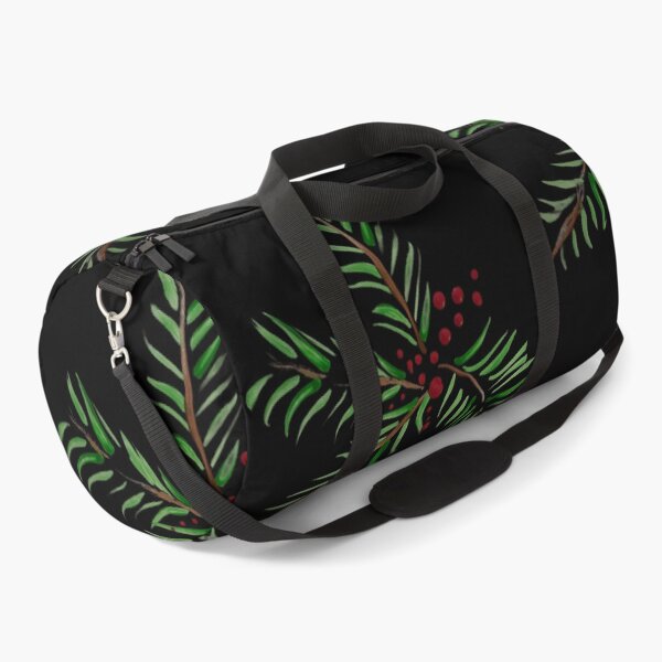 Item preview, Pine tree and berries, black background  designed and sold by Lauracolleen3.