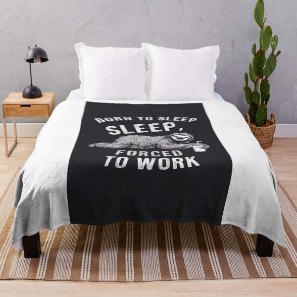 Item preview, Born to sleep, forced to work designed and sold by RedCircleArt.