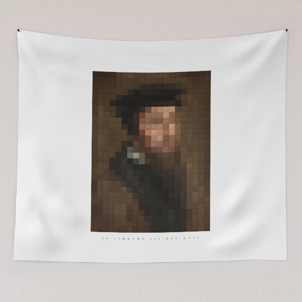 Item preview, John Calvin Lego Portrait designed and sold by 2fivequotes.