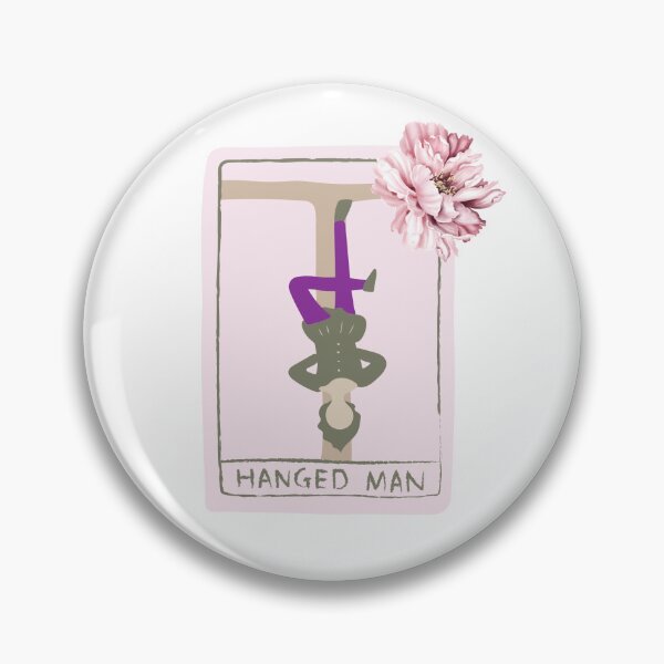 Item preview, Lector de Tarot Brujo El Ahorcado Peonía Rosa  designed and sold by WildWoodlandWitch.