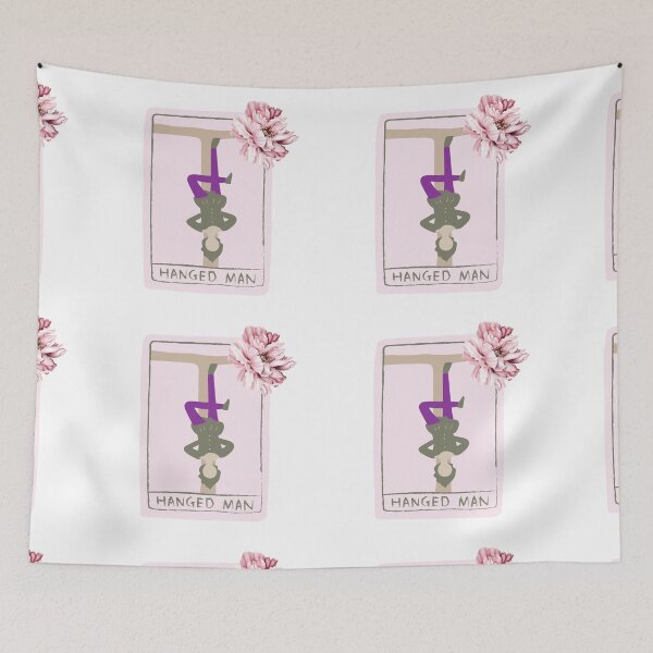 Item preview, Witchy Tarot Reader The Hanged Man Pink Peony  designed and sold by WildWoodlandWitch.