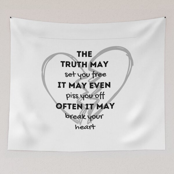 Item preview, The Truth will Break Your Heart saying quote  designed and sold by monpetitbijou.