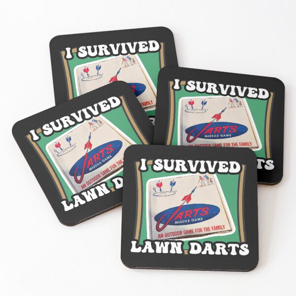 Item preview, I Survived Lawn Darts 80s toys - LAWN DART SURVIVOR - GenX - 80s games - Vintage Games JARTS designed and sold by originalsusie.