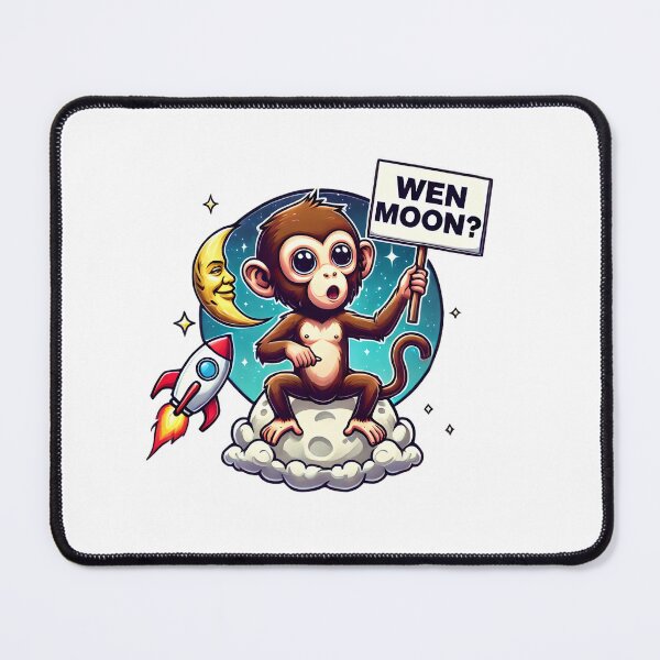 Item preview, Wen Moon Crypto Meme Monkey designed and sold by NoCompetition.