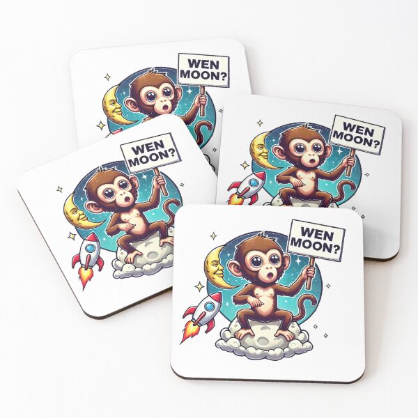 Item preview, Wen Moon Crypto Meme Monkey designed and sold by NoCompetition.