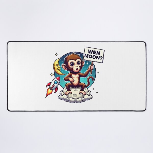 Item preview, Wen Moon Crypto Meme Monkey designed and sold by NoCompetition.