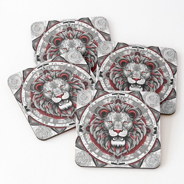 Item preview, Lion Mandalas with Intricate Details designed and sold by MandalasShops.