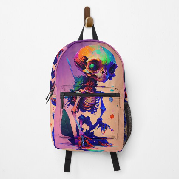 Item preview, Digital watercolor Alien skeleton designed and sold by LALO1000INK.