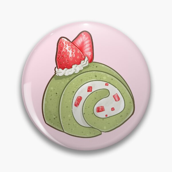 Item preview, Strawberry Matcha roll cake designed and sold by Bearycolorful.
