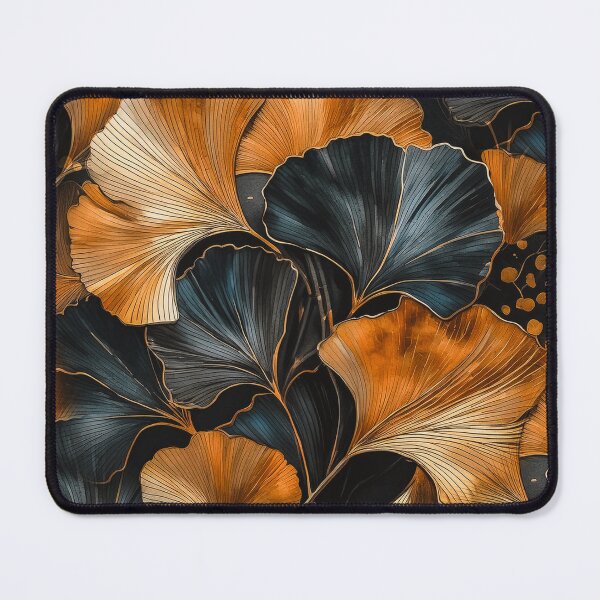 Item preview, Dark orange gingko biloba leaves nature #pattern #nature designed and sold by JBJart.