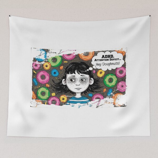 Item preview, ADHD. Attention Deficit..... Hey Doughnuts! designed and sold by LaughingProf.