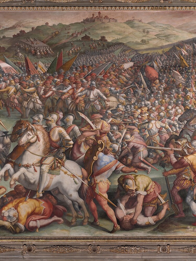 Classic Art The battle of Marciano in Val di Chiana By Giorgio Vasari by podartist