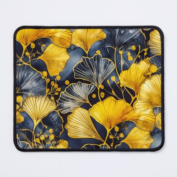 Item preview, Dark yellow gingko biloba leaves nature #pattern #nature designed and sold by JBJart.
