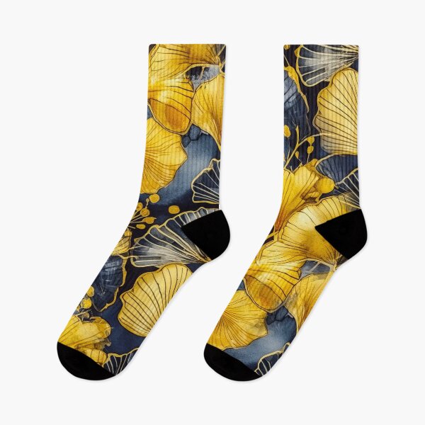 Item preview, Dark yellow gingko biloba leaves nature #pattern #nature designed and sold by JBJart.