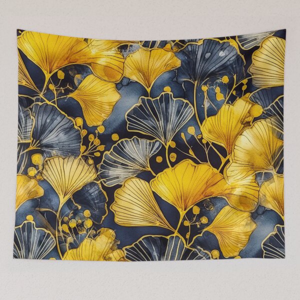Item preview, Dark yellow gingko biloba leaves nature #pattern #nature designed and sold by JBJart.
