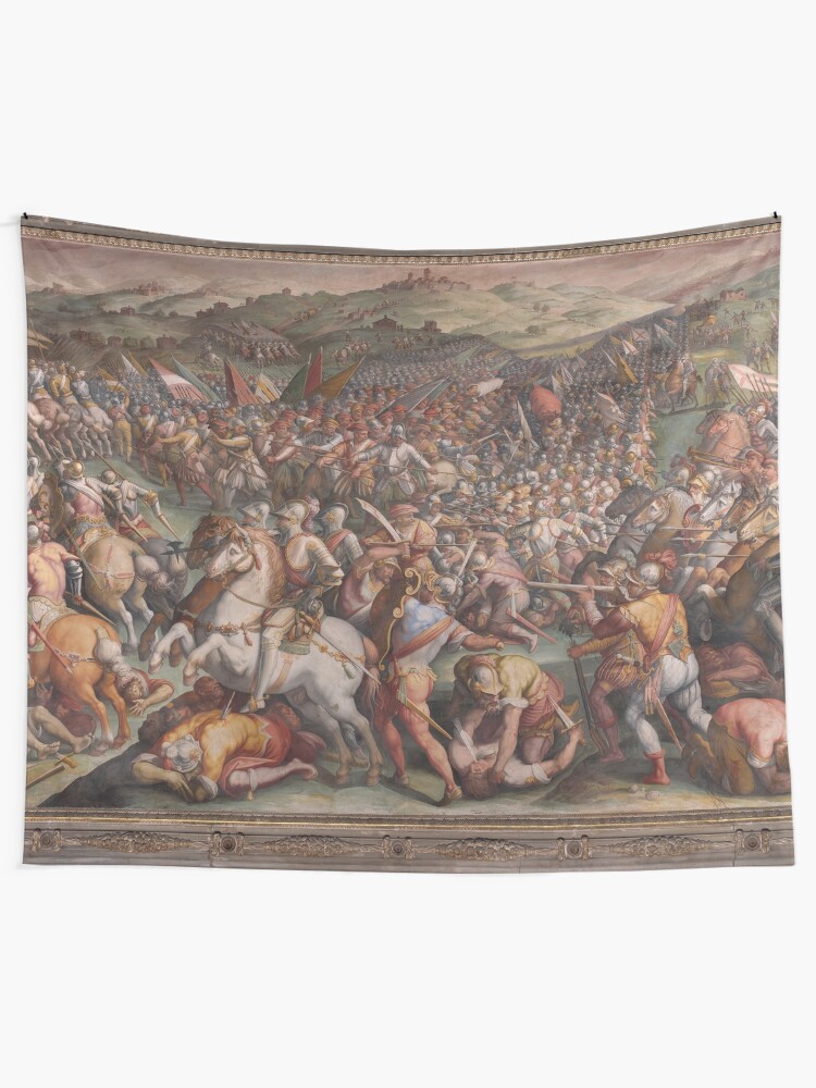 Alternate view of Classic Art The battle of Marciano in Val di Chiana By Giorgio Vasari Tapestry