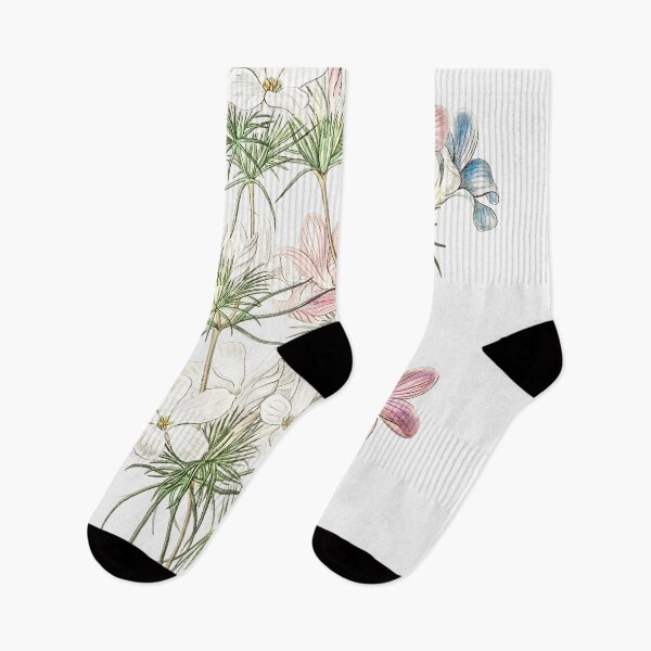 Item preview, Redoute Style Vintage Botanical Print - Thick-flowered Slender-tube designed and sold by PureVintageLove.