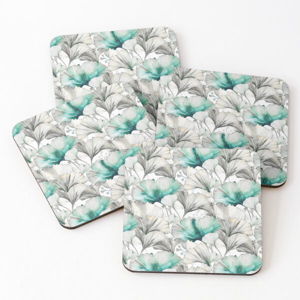 Item preview, Light green gingko biloba leaves nature #pattern #nature designed and sold by JBJart.