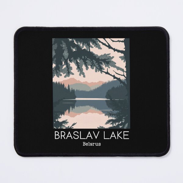 Item preview, A Vintage Travel Illustration of Braslav Lake - Belarus  designed and sold by GoodOldVintage.