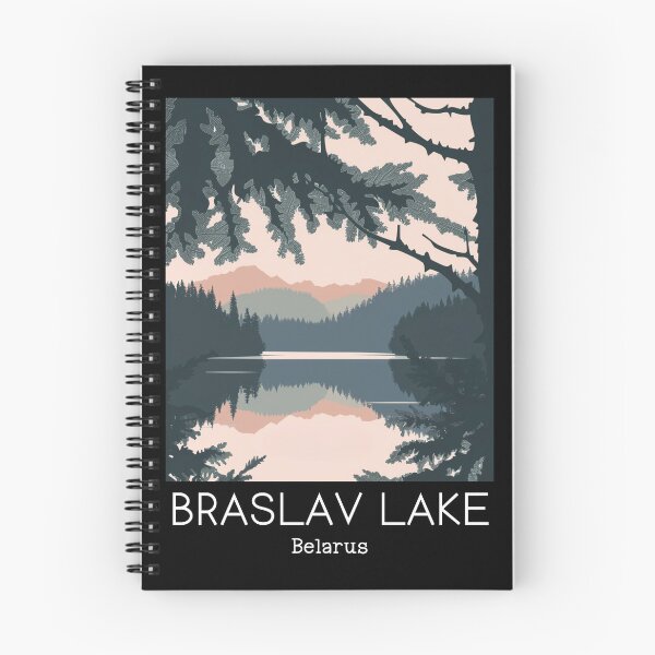Item preview, A Vintage Travel Illustration of Braslav Lake - Belarus  designed and sold by GoodOldVintage.