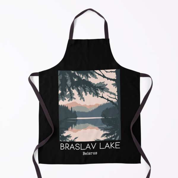 Item preview, A Vintage Travel Illustration of Braslav Lake - Belarus  designed and sold by GoodOldVintage.