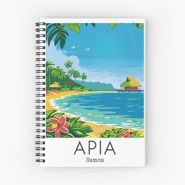 Item preview, A Vintage Travel Illustration of Apia - Samoa designed and sold by GoodOldVintage.
