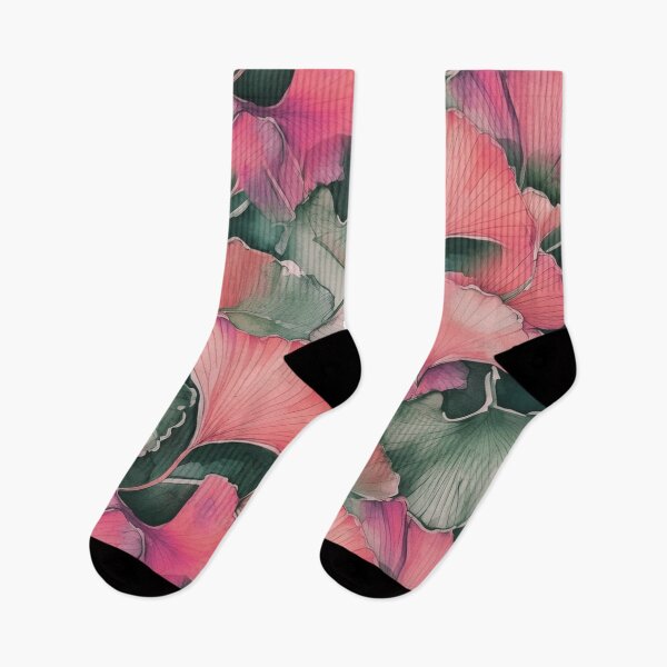 Item preview, Red black gingko biloba leaves nature #pattern #nature designed and sold by JBJart.