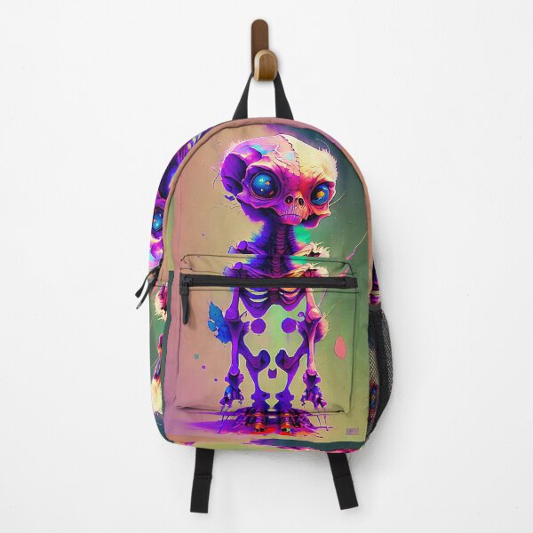 Item preview, Digital watercolor Alien skeleton designed and sold by LALO1000INK.