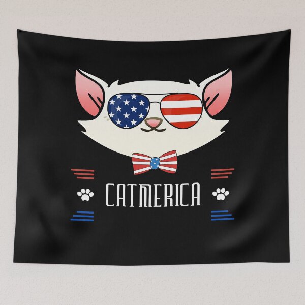 Item preview, Catmerica - U.S. Patriotic Cat designed and sold by signshirtz.